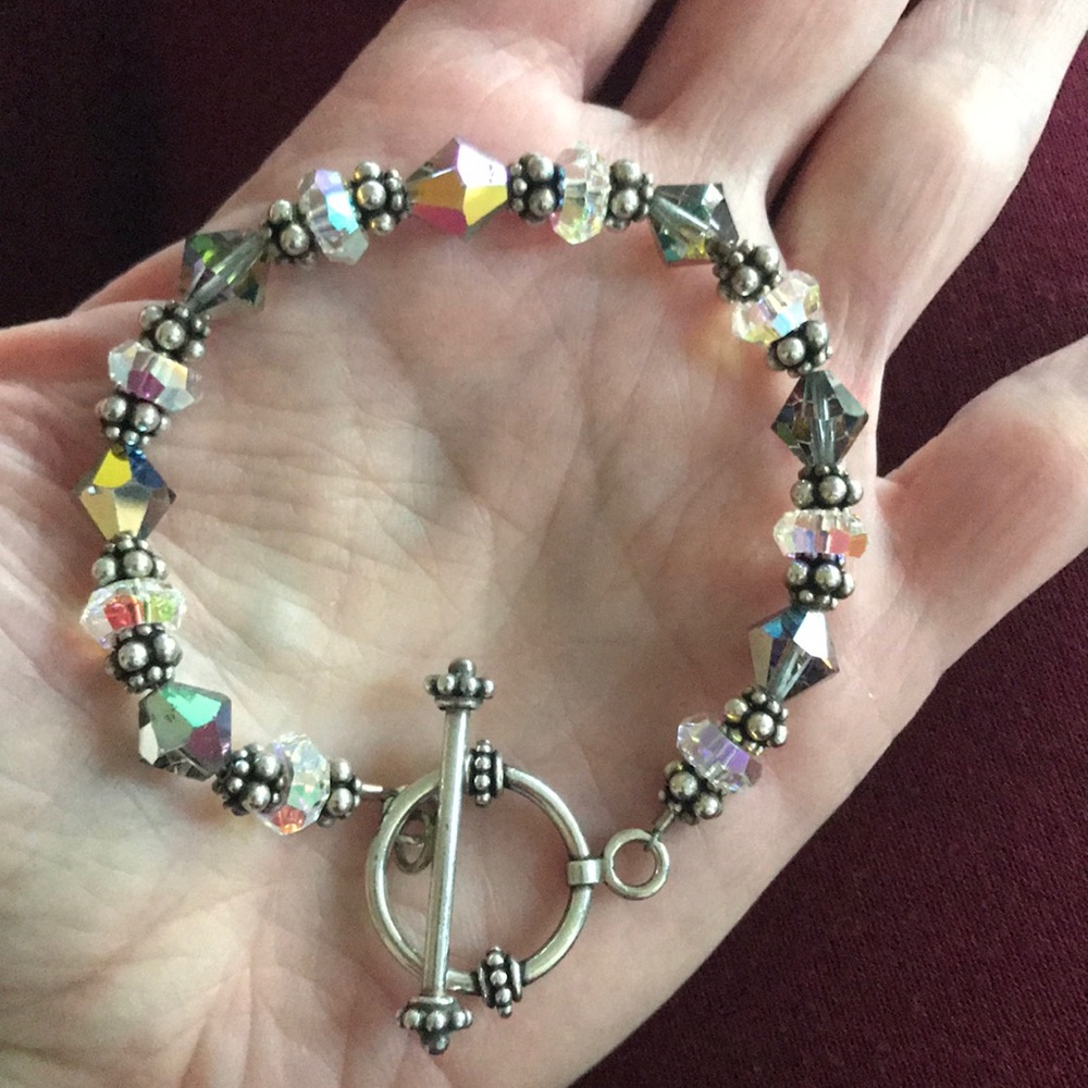 Bali .925 Sterling and Swarovski Crystal bracelet